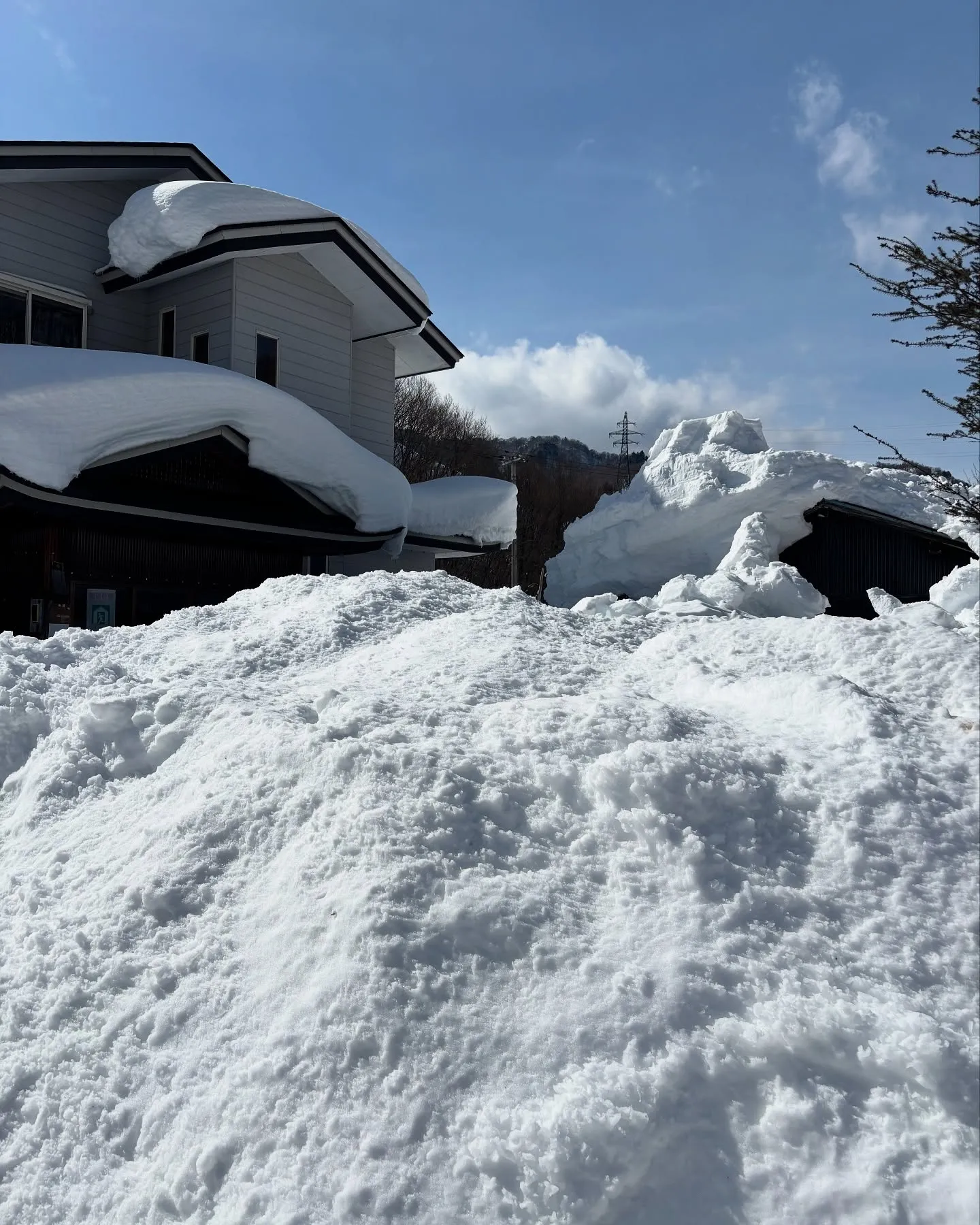 今日は実家の除雪行きました👍