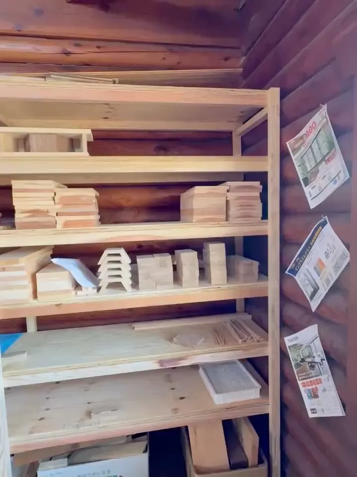 DIYスタジオの中に道具棚が完成しました👏